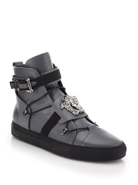 sneakers versace couture uomo|Versace high top sneakers.